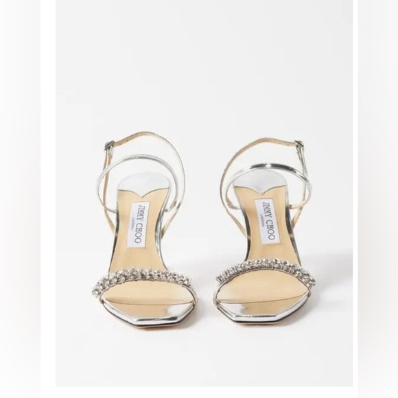 Jimmy Choo
Women's Meira 85 Embellished High Heel Slide Sandals - Picture 3 of 12